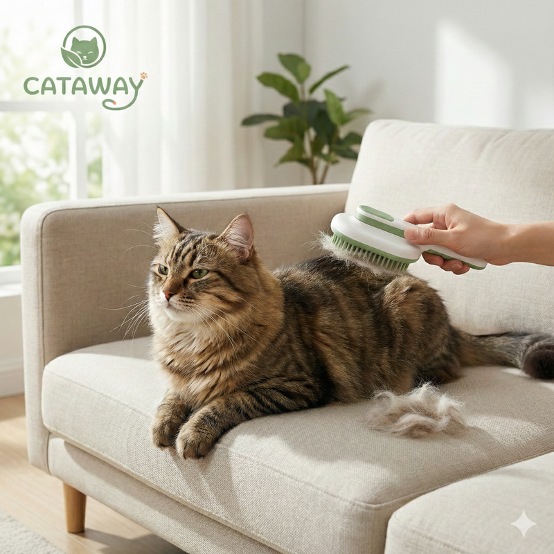 FINI LES POILS PARTOUT, SANS STRESSER VOTRE CHAT